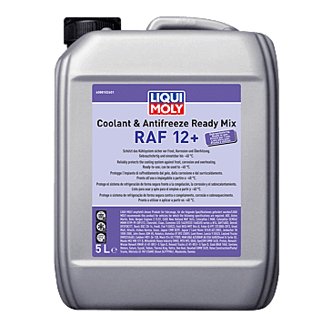 Coolant & Antifreeze Ready Mix RAF 12+ - 5L